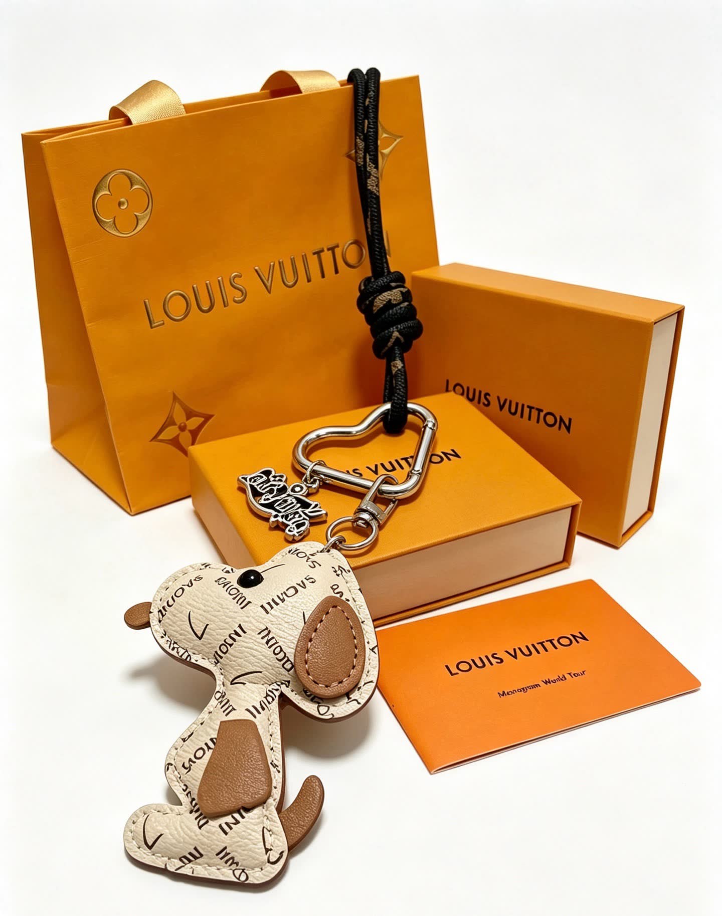 Louis Vuitton Monogram Dog Keychain